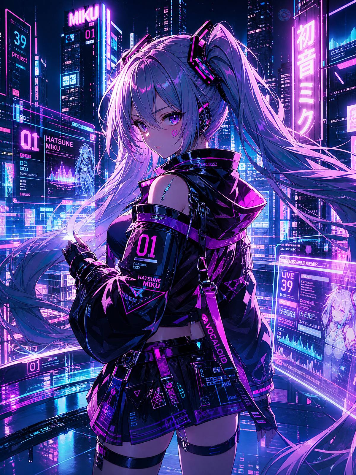 抖音揭秘AI动漫-赛博少女