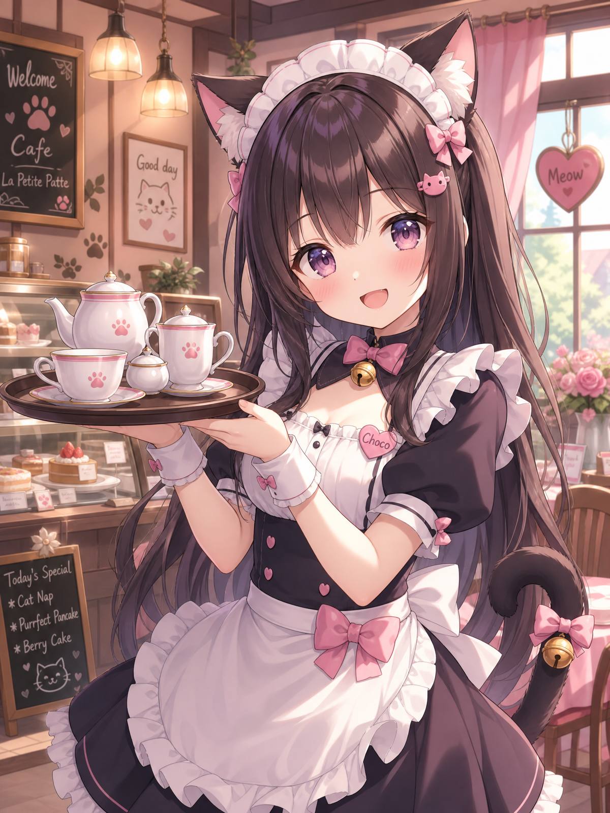 抖音揭秘cosplay动漫-猫耳女仆